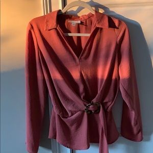 Coral blouse